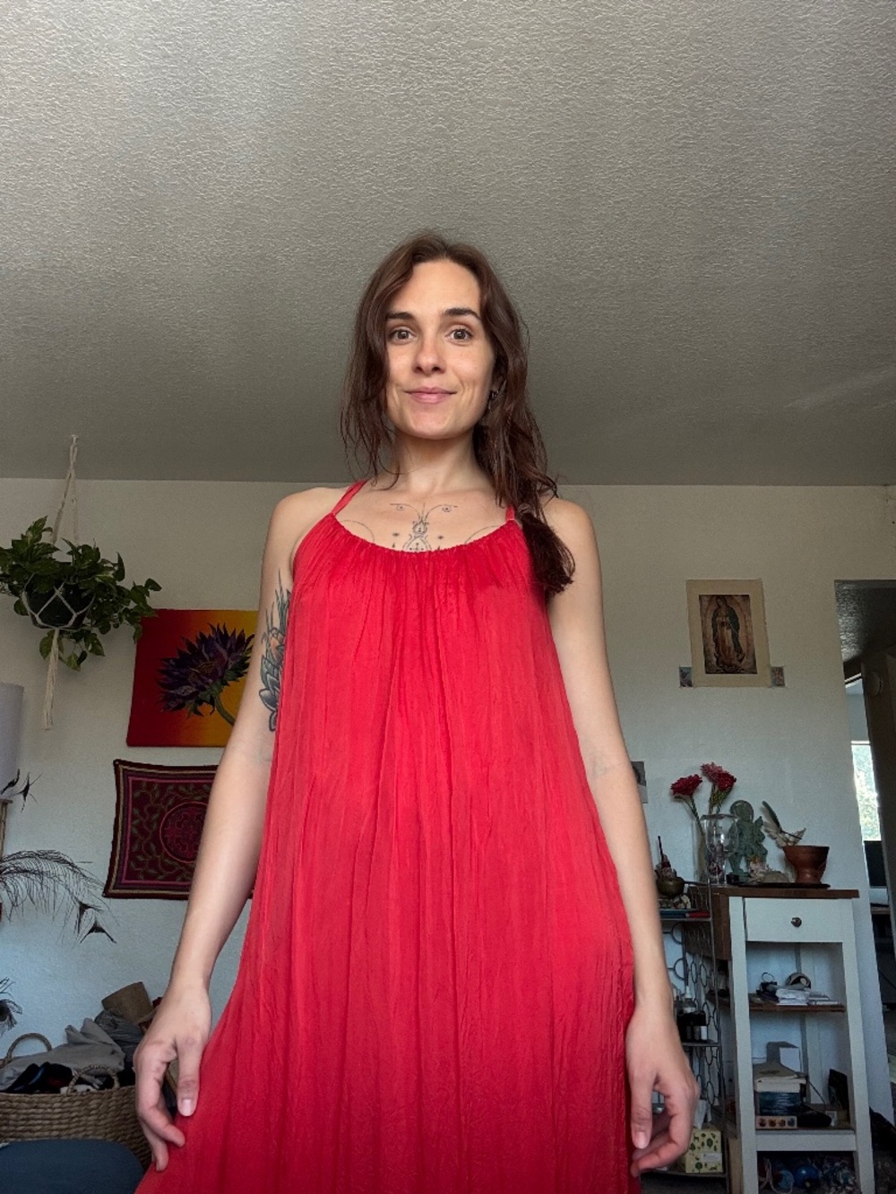 Meo Meli long silk dress